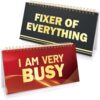 Funny Desk Signs 30 Flip Over Messages Desktop Novelty Accessories For Office Holiday Colleague Coworkers Gag Gift Supplies