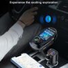 Bluetooth FM Transmitter (Upgraded Version) in-Car Wireless Radio Adapter Kit W 1.8" Color Display Hands-Free Call Fast Charging 18W and Smart 2.4A Dual USB Ports, TF Card MP3 Player - Image 7