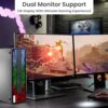HP G2 RGB Gaming PC Desktop – Intel i5 6th Gen Processor, 16GB DDR4 Ram, 512GB SSD, NVIDIA GeForce GT 1030 DDR5, New 24 Inch Monitor, Windows 10 Pro – Computer Tower for PC Gamer (Renewed) - Image 4