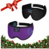 MUSICOZY White Noise Sleep Headphones Bluetooth Headband, Sleeping Headphones Mask, 3D Wireless Music Sleeping Headphones Earbuds for Insomnia Yoga Travel Office Relax Cool Tech Gadgets Gifts 2 Packs