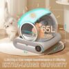 SUW Self Cleaning Litter Box, Automatic Cat Litter Box Self Cleaning for Multiple Cats, 65L+9L Robot, 3 Rolls Grabage Bags, Negative ion Deodorization, APP Control, Toilet Monitoring - Image 2