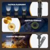 Gifts for Men Him Dad, Survival Kit and Equipment 25 Pcs, Valentines Gifts for him, Christmas Stocking Stuffers,Camping Essentials, Survival Gear, Cool Gadgets for Men - Image 4