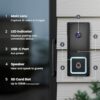 Feit Electric Smart Doorbell Camera, Wired 2K HD Video, Night Vision, Motion Detection, Two-Way Audio, Alexa/Google Assistant Compatible, App Control, Wireless Chime Included, CAM/Door/WiFi/G2 - Image 6