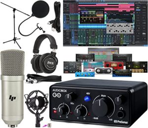 Tiimge 2x2 USB Audio Interface for PC, with 48V Phantom Power, 24Bit/192kHz High-Fidelity, Mic Preamplifier XLR/TSR/TS Ports, Compatible for Guitarist, Vocalist, Podcaster or Producer