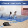 eitton Robot Vacuum and Mop with Self-Emptying,4000Pa LiDAR Robot Vacuum Cleaner,3-in-1 Robotic Vacuums for 45 Days of Cleaning,Hands-Free,No-Go Zones,Perfect for Hard Floors, Carpets, and Pet Hair - Image 7