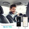 AGPTEK Car Speaker with Bluetooth 5.0, Hands Free Phone Kit for Calls, GPS & Music with TF Card Slot, Motion Auto On, Siri Google Assistant Support Wireless Car Visor Clip Speakerphone - Image 2