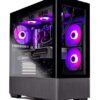 Skytech Gaming Azure Gaming PC Desktop – AMD Ryzen 7 7700X 4.5 GHz, NVIDIA RTX 4070, 1TB NVME SSD, 32GB DDR5 RAM RGB, 650W Gold PSU, 360mm AIO, 11AC Wi-Fi, Windows 11 Home 64-bit,Black