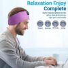 Voerou Sleep Headphones Wireless Bluetooth - Adjustable Headband Earbuds Washable Sleeping Headphones, Technology Gadgets for Side Sleepers, Workout, Jogging, Yoga, Travel, Meditation - Image 8