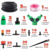 Walsilk Automatic Drip Irrigation Kits for Garden, 30M Adjustable Micro DIY Irrigation Kit Plant Water Saving System Heavy Duty Tube Watering System Kit for Patio Lawn Garden Greenhouse Flower Bed - Image 7