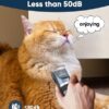 oneisall Cat Clippers for Matted Hair, Quiet Cat Shaver for Long Hair, Cordless Cat Hair Trimmer for Grooming, 2 Speed Pet Shaver Cat Grooming Kit for Cats Small Dogs Animals (Blue) - Image 3