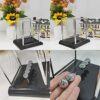 Newtons Cradle Balance Balls, Swinging Balls with Black Base, Fun Science Physics Learning Accessories, Calm Down Fidgets Kit, Desk Toys for Stress Relief, Office Home Decoration (Black) - Image 3