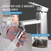 Srmsvyd 720° Swivel Sink Faucet Aerator, Bathroom Sink Spray Aerator Anti-Splash Rotate Faucet and Water Saving Faucet Sprayer Head Attachment for Kitchen Backyard - Image 3