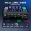 FIFINE Gaming Audio Mixer, Streaming RGB PC Mixer with XLR Microphone Interface, Individual Control, Volume Fader, Mute Button, 48V Phantom Power, for Podcast/Recording/Vocal/Game Voice-AmpliGame SC3 - Image 4