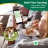 Hongtop H GPS Tracker for Dogs, Cats etc, 2 in 1 Pet Tracker with Adjustable Buckle Collar, Pet GPS Tracker, Work with Find My APP, Real-time Location, Instant Location Updates, No Monthly Fee - Image 3