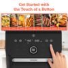 COSORI Air Fryer Toaster Oven Combo, 10 Qt Family Size, 14-in-1 Functions with Dehydrate, Roast, Smart Control Through Phone & Voice, 1000+ In-APP Recipes & 6 Dishwasher -Safe Accessories, Black - Image 4
