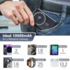 for Magsafe Portable Charger, 10000mAh Wireless Magnetic Power Bank with Built-in Cables, Fast Charging for Magsafe Battery Pack Compatible with iPhone, Android, Apple Watch, AirPods Series (Black) - Image 6