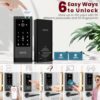 DEVO G1 Video Smart Lock with Camera & Doorbell, 6-in-1 Keyless Entry Door Lock with Fingerprint, App Remote, Auto Locks, Built-in Wi-Fi Smart Deadbolt for Front Door, IP65 Waterproof, Easy Install - Image 3