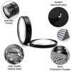 58mm Close-up Filter Kit 4 Pieces (+1,+2,+4,+10) Macro Filter Accessory Set with Pouch for Canon Nikon Sony Pentax Olympus Fuji DSLR Camera - Image 2
