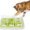 ALL FOR PAWS Interactive Puzzle Feeder and Cat Toy - Cat Brain Stimulation and Slow Feeder for Enrichment - For Indoor Cats
