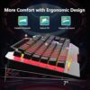 AULA Keyboard, T102 104 Keys Gaming Keyboard and Mouse Combo with RGB Backlit Number Pad, All-Metal Panel Waterproof Light Up PC Keyboard, USB Wired Computer Keyboards Gaming for MAC Xbox PC Gamer - Image 3