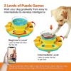 Potaroma Dog Puzzle Toy 2 Levels, Slow Feeder, Pup Food Treat Feeding Dispenser for IQ Training and Entertainment for All Breeds 4.2 Inch Height - Image 4