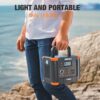 Portable Power Station 300W (Peak 600W), GRECELL 288Wh Solar Generator with 60W USB-C PD Output, 110V Pure Sine Wave AC Outlet Backup Lithium Battery for Outdoors Camping Travel Hunting Home Blackout - Image 2