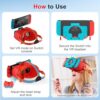 DEVASO Upgraded VR Headset for Nintendo Switch & Switch OLED, Switch Virtual Reality Glasses with Adjustable HD Lenses and Comfortable Head Strap, Labo VR Kit 3D Goggles for Switch Accessories - Image 7
