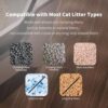 Furoomatepet Self-Cleaning Litter Box, Open-Top Automatic Cat Litter Box, Easy Maintenance, with Built-in Safety Features and Odor Control - Image 5