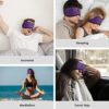 MUSICOZY White Noise Bluetooth Sleep Mask with 8 Soothing Sounds & 3D Wireless Sleep Headphones, Bluetooth Sleeping Headphones for Yoga Travel Office Relaxation, Tech Gadgets Gifts, Lavender Purple - Image 7