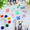300 Pcs Bag of Fucks to Give 3 Style Wooden Fucks and Icons Set Stress Relief Gadgets Funny Office Supplies Desk Accessories Gifts for Friends Valentine Birthday New Year - Image 3
