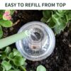 Soilagua 19 oz Extra Large Plant Self Watering Globes Top Fill, Plastic Water Bulbs, Slow Release Terracotta Self Watering Planter Insert, Plant Watering Devices System Water Plants While Away, 2 Pack - Image 3