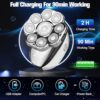 Upgrade Head Shavers for Bald Men,Head Shaver 9D, 6-in-1 Electric Razor Grooming Kit with Nose Hair Trimmer, Waterproof Wet/Dry Shaver, LED Display, Rechargeable Bald Head Razor, Gift for Men （silver） - Image 4