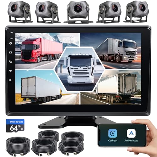 ATOTOLIFE A5L Android Radio 7" Double Din Car Stereo with Backup Camera&DVR Dash Cam, Wireless CarPlay and Android Auto, WiFi/Bluetooth/USB Tethering, DSP/FM/AM/SWC, 2G+32G Touchscreen Car Radio