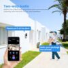 HopeFlex 1080P Smart Wireless Video Doorbell Camera with Chime, AI Human Detection, 2.4G WiFi, Two-Way Talk, Battery Rechargeable, Night Vision, Real-Time Alerts, Cloud Storage, Weather-Resistant - Image 4