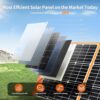 200 Watt Portable Solar Panel for Power Station Generator, 18V IP65 Waterproof 4 Kickstands Foldable Solar Panel, Solar Charger with MC4 Cable and USB Outputs for Outdoor Trip RV Camping Off Grid - Image 2