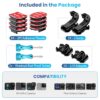 Helmet Mount Adhesive Sticky Pads for GoPro Hero 13 12 11 10 9 8 MAX Go Pro 7 6 5 4 3 2 1 Session Insta 360 DJI Osmo Campark SJCAM AKASO Action Cameras Buckle Mounts Adapter Accessories Mounting Kit - Image 4