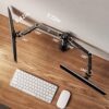 ErGear Dual Monitor Stand, Heavy Duty Adjustable Monitor Desk Mount for 2 Screens up to 32 Inches, Fully Adjustable Height, Tilt, Swivel, Rotate, Supports 17.6 lbs per Monitor Arm, Easy Installation - Image 5