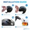 Helmet Mount Adhesive Sticky Pads for GoPro Hero 13 12 11 10 9 8 MAX Go Pro 7 6 5 4 3 2 1 Session Insta 360 DJI Osmo Campark SJCAM AKASO Action Cameras Buckle Mounts Adapter Accessories Mounting Kit - Image 8