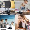 Newtons Cradle Balance Balls, Swinging Balls with Black Base, Fun Science Physics Learning Accessories, Calm Down Fidgets Kit, Desk Toys for Stress Relief, Office Home Decoration (Black) - Image 5