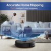 eitton Robot Vacuum and Mop with Self-Emptying,4000Pa LiDAR Robot Vacuum Cleaner,3-in-1 Robotic Vacuums for 45 Days of Cleaning,Hands-Free,No-Go Zones,Perfect for Hard Floors, Carpets, and Pet Hair - Image 3