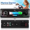 Pyle Bluetooth Marine Receiver Stereo & Speaker Kit 300W Single DIN Boat Marine Head Unit l LCD, Mic, Hands-Free Calling, AUX, MP3/USB/SD, AM/FM Radio, Remote - PLMRK47BK (Black) - Image 2