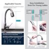 Smart Touchless Faucet Adapter, 2024 New Updated Automatic Sensor Faucet Adapter, Touchless Bathroom Faucet, Sensor Water Saving Faucet Adapter with Revolutional Bubbler, Splash Prevention (1SET) - Image 6