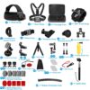 Action Cameras Accessory Kit, Bonvvie 50-in-1 Sports Camera Accessory Kit Compatible with Hero 13/12/11/10/9/8/7 Black, Max/Fusion, Insta360 Osmo Action SJCAM SJ6000 SJ5000 Campark REMALI - Image 6