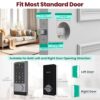 DEVO G1 Video Smart Lock with Camera & Doorbell, 6-in-1 Keyless Entry Door Lock with Fingerprint, App Remote, Auto Locks, Built-in Wi-Fi Smart Deadbolt for Front Door, IP65 Waterproof, Easy Install - Image 8