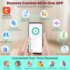 DEVO G1 Video Smart Lock with Camera & Doorbell, 6-in-1 Keyless Entry Door Lock with Fingerprint, App Remote, Auto Locks, Built-in Wi-Fi Smart Deadbolt for Front Door, IP65 Waterproof, Easy Install - Image 5