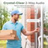adomii Wireless Video Doorbell Camera - Clear 3MP Video WiFi - 6 Months Rechargeable Battery - AI Powered Detection, 2 Way Talk, IP65 Weather-Proof Security Doorbell - Easy to Set Smart Doorbell - Image 5