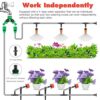 Walsilk Automatic Drip Irrigation Kits for Garden, 30M Adjustable Micro DIY Irrigation Kit Plant Water Saving System Heavy Duty Tube Watering System Kit for Patio Lawn Garden Greenhouse Flower Bed - Image 3