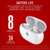 Beats Studio Buds - True Wireless Noise Cancelling Earbuds - Compatible with Apple & Android, Built-in Microphone, IPX4 Rating, Sweat Resistant Earphones, Class 1 Bluetooth Headphones - White - Image 5