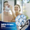 Upgrade Head Shavers for Bald Men,Head Shaver 9D, 6-in-1 Electric Razor Grooming Kit with Nose Hair Trimmer, Waterproof Wet/Dry Shaver, LED Display, Rechargeable Bald Head Razor, Gift for Men （silver） - Image 2