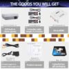 ANGFA Retro Game Console, Retro Gaming Console HDMI and AV Output 8-Bit Classic Game Console with Built-in 620 Games and 2 Retro Controller for Christmas Birthday - Image 7